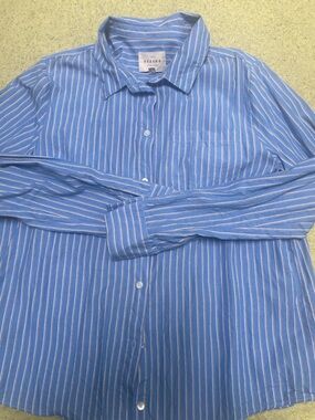 Sezane Stripe Button-Up Shirt size 6